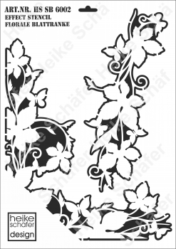 Schablone-Stencil A3 331-6002 Florale Blattranke